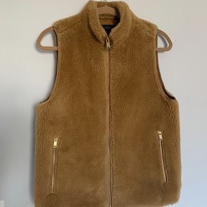 J Crew faux fur Vest